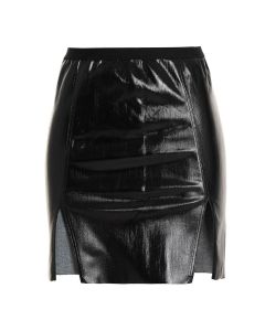 Rick Owens Front-Split Mini Skirt