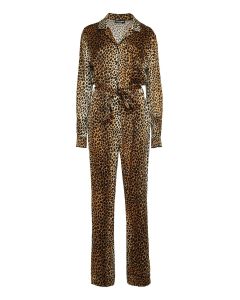 Dolce & Gabbana Leopard Print Belted Jumpsuit