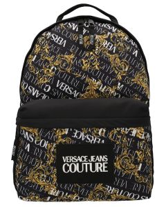 Versace Jeans Couture Barocco Printed Logo Patch Backpack