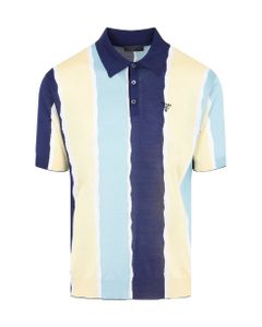 Striped Short-sleeved Polo Shirt