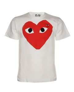 Comme des Garçons Play Heart Logo Print T-Shirt