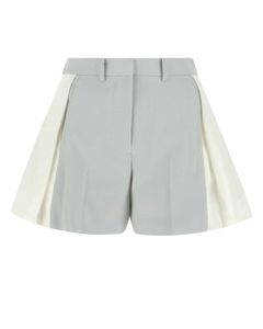 Sacai High-Rise Pleat Detailed Shorts