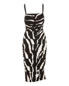 Dolce & Gabbana Zebra-Printed Sleeveless Dress