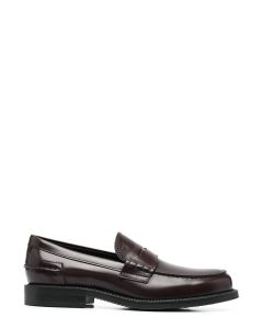 Tod's Logo Embossed Penny Bar Detailed Loafers