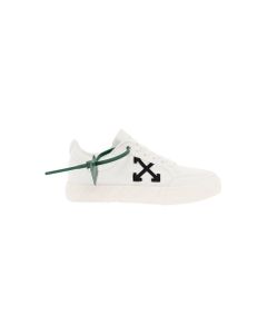 Off White Woman's White Low Vulcanized Cotton Sneakers