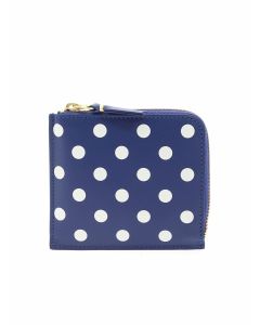 Polka Dots wallet in blue