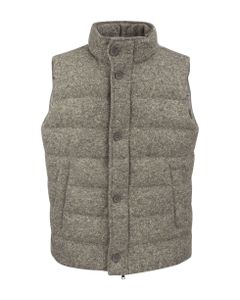Wool And Silk Blend Down Jacket