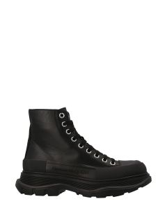 Alexander McQueen Logo Detailed Lace-Up Boots