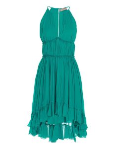 TWINSET Ruffled Sleeveless Midi Dress