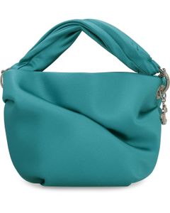 Jimmy Choo Bonny Satin Twist Detailed Chained Tote Bag