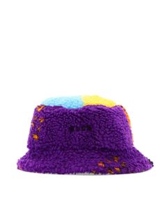 MSGM Logo-Embroidered Multicolour Bucket Hat