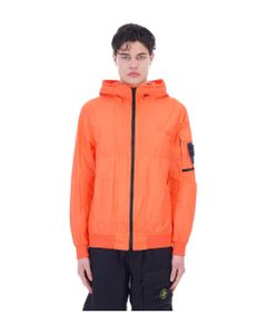 Casual Jacket In Orange Polyamide