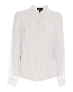 Plastron shirt in white