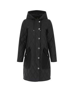 Burberry Diamond-Quilted Hooded Coat