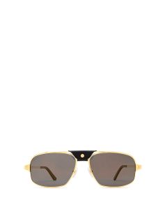 Cartier Rectangular Frame Navigator Sunglasses