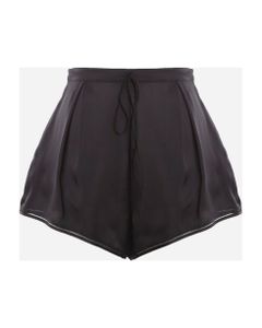 High-waisted Silk Shorts
