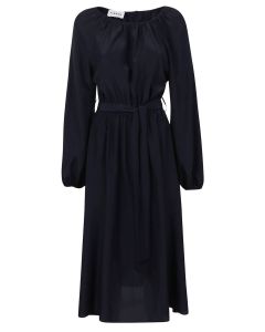 P.A.R.O.S.H. Belted Long-Sleeved Midi Dress