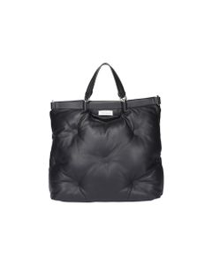 Logo Patch Quilted Tote Bag