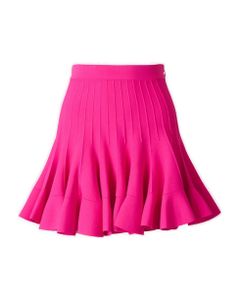 Ruffle Knit Mini Skirt