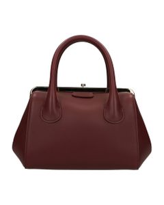 Joyce Hand Bag In Bordeaux Leather
