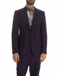 Purple wool jacket
