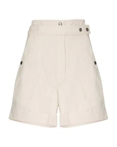 Ecru Cotton Roscoe Shorts