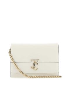 Jimmy Choo Logo Plaque Chained Clutch Bag