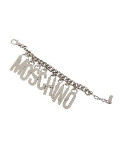 Moschino Logo Charm Chain-Linked Bracelet