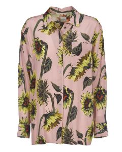 Paul Smith Sunflower-Printed Pleated Shirt