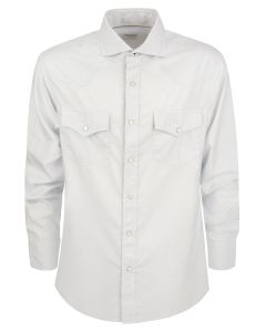 Brunello Cucinelli Flap-Pocket Buttoned Shirt