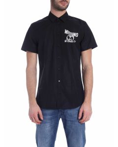 Double Question Mark shirt in black