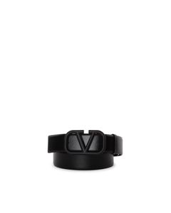 Valentino VLogo Plaque Buckle Belt
