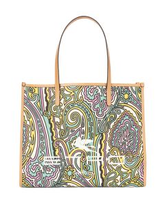 Etro Paisley Jacquard Print Tote Bag