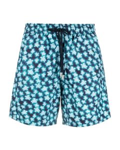 White And Blue Swim Shorts