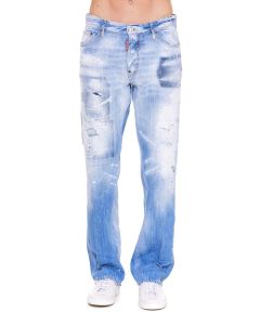 Dsquared2 Distressed Wide Leg Jeans