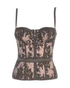 TWINSET Floral-Laced Panelled Top