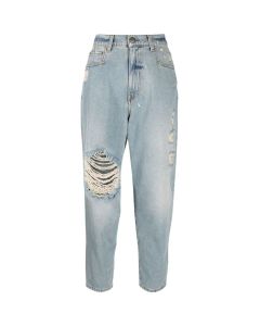 TWINSET Distressed Slim Fit Denim Jeans