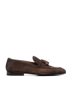 Suede tasselled loafers