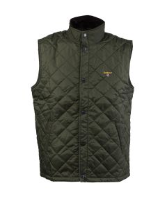 Barbour Logo Embroidered Sleeveless Quilted Gilet