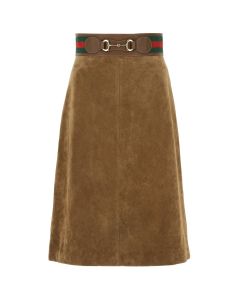Gucci Web Horsebit Skirt