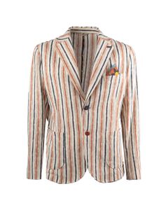 Bob Light Multicolor Striped Single-breasted Jacket