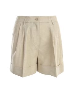 P.A.R.O.S.H. Pleated Turn-Up Brim Shorts
