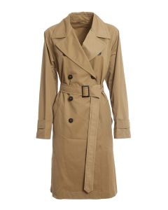 Max Mara Studio Double Breasted Belted Coat