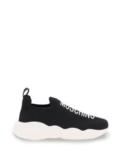 Moschino Round Toe Low-Top Sneakers