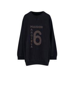 Mm 6 Maison Margiela Logo Print Long-Sleeve T-Shirt