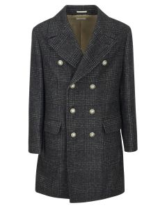 Brunello Cucinelli Double-Breasted Mid-Length Coat