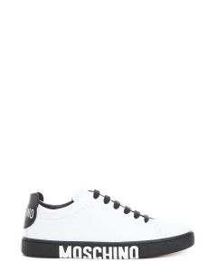 Moschino Round-Toe Lace-Up Sneakers