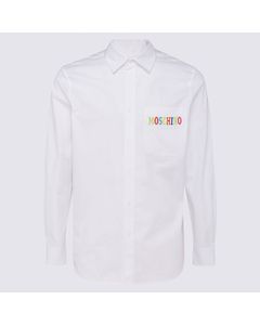 Moschino Logo Printed Long-Sleeved Shirt
