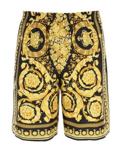Silk Shorts With Heritage Baroque Print