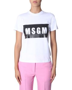 MSGM Contrast Logo T-Shirt